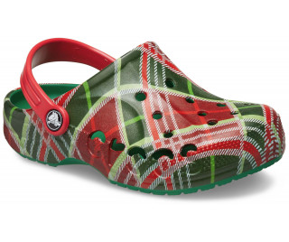 Kids’ Baya Holiday Plaid Clog