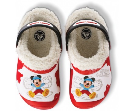 Disney Snow Mickey Mouse Lined Custom Clog 