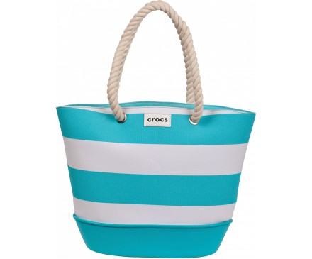 Canvas Striped Beach Tote