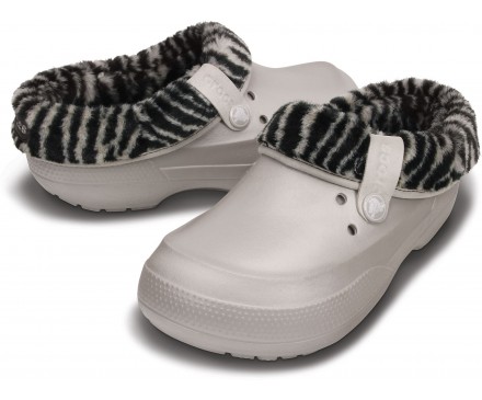 Blitzen II Animal Print Fuzz Lined Clog