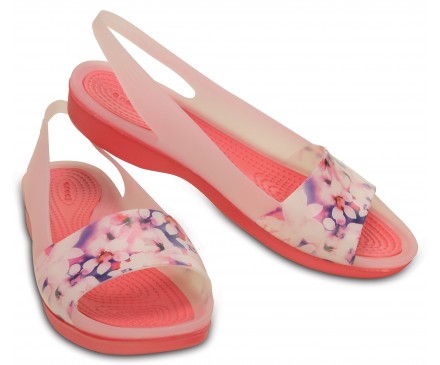 Women’s ColorBlock Soft Floral Flat