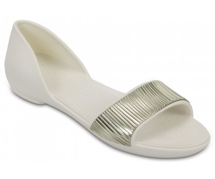 Women's Crocs Lina Embellished D'Orsay Flat