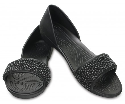 Women's Crocs Lina Embellished D'Orsay Flat Women's Crocs Lina Embellished D'Orsay Flat