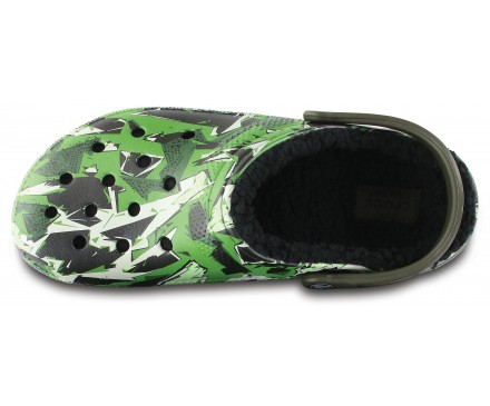 Classic Fuzz Lined Graphic Clog