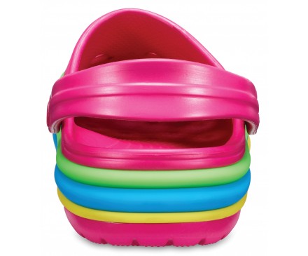 Crocband™ Rainbow Band Clogs