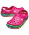 Crocband™ Rainbow Band Clogs