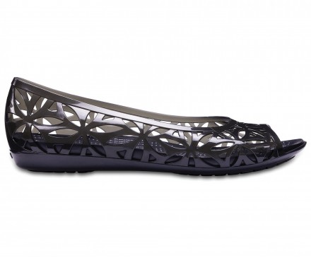 Crocs isabella shop jelly flat black