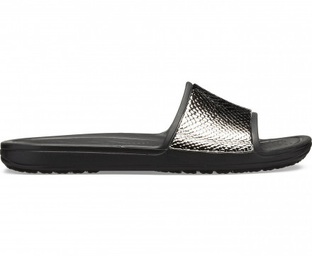 Women’s Crocs Sloane Metallic Texture Slide