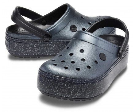 Crocband™ Platform Metallic Clog