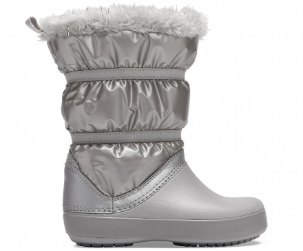 Girls’ Crocband™ LodgePoint Metallic Winter Boot