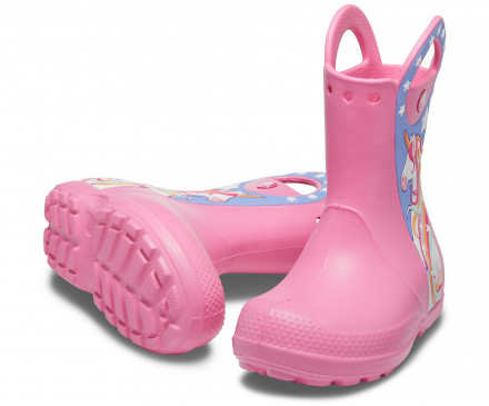 Girls' Crocs Fun Lab Unicorn Patch Rain Boot