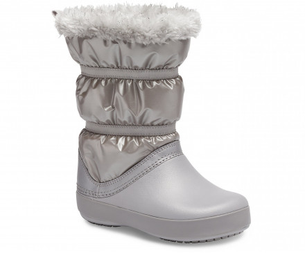 Girls’ Crocband™ LodgePoint Metallic Winter Boot