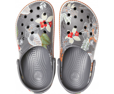 Crocband™ Botanical Print Clog