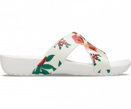 Women's Crocs Serena Printed Cross-Band Slide