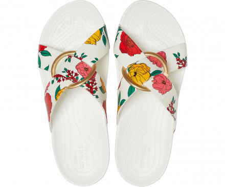 Women's Crocs Serena Printed Cross-Band Slide