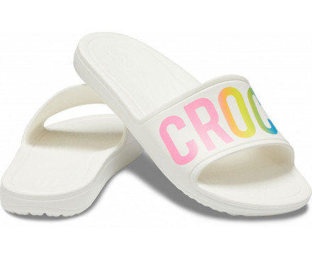 Women’s Crocs Sloane Logo Mania Slide