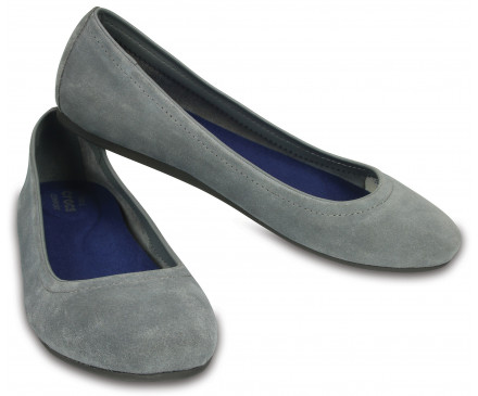 Women’s Crocs Lina Suede Flat