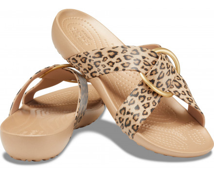 Women's Crocs Serena Printed Cross-Band Slide