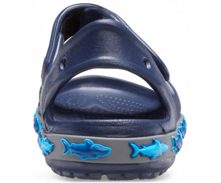 Kids' Crocs Fun Lab Shark Band Sandal