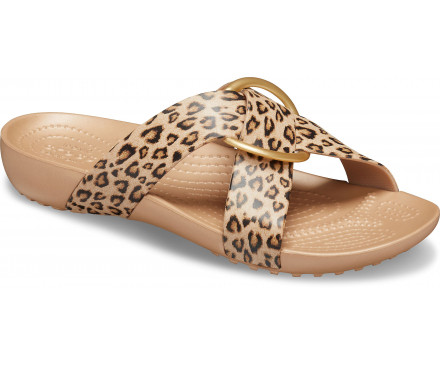 Women's Crocs Serena Printed Cross-Band Slide