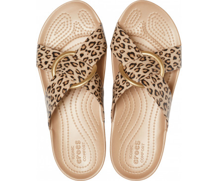 Women's Crocs Serena Printed Cross-Band Slide
