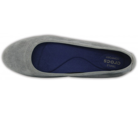 Women’s Crocs Lina Suede Flat