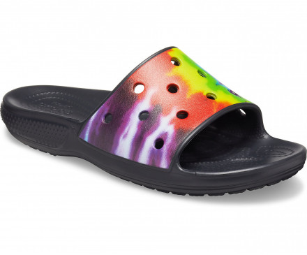 Classic Crocs Tie-Dye Graphic Slide