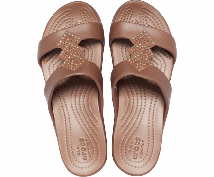 Women's Crocs Monterey Shimmer Slip-On Wedge