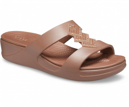 Women's Crocs Monterey Shimmer Slip-On Wedge