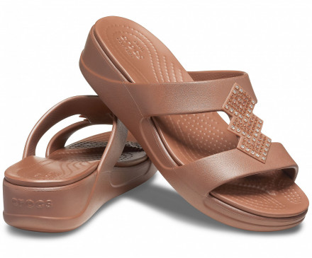 Women's Crocs Monterey Shimmer Slip-On Wedge