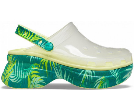 Women's Crocs Classic Bae Translucent Tropical Clog