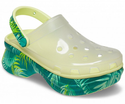 Women's Crocs Classic Bae Translucent Tropical Clog