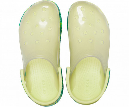 Women's Crocs Classic Bae Translucent Tropical Clog