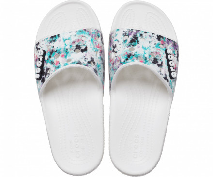Classic Crocs Tie-Dye Graphic Slide