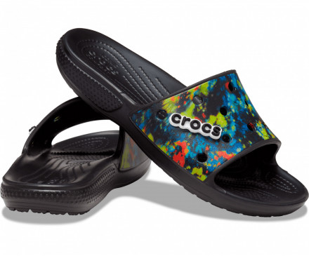 Classic Crocs Tie-Dye Graphic Slide