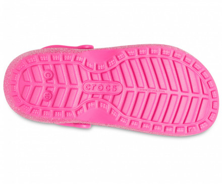 Toddler Classic Lined Glitter Clog