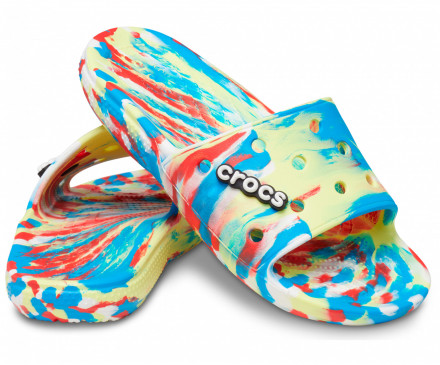 Classic Crocs Marbled Slide