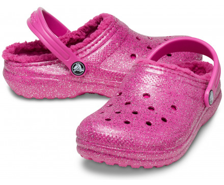 Kids’ Classic Lined Glitter Clog