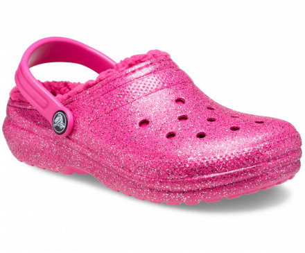 Toddler Classic Lined Glitter Clog