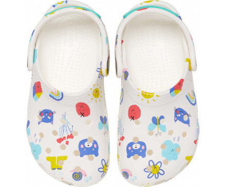 Toddler Classic Doodle Print Clog