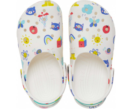 Kids’ Classic Doodle Print Clog