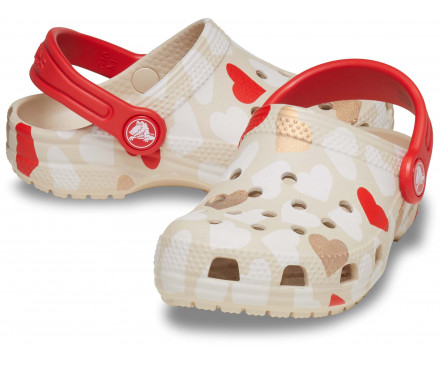 Toddler Classic Heart Print Clog 