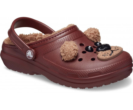 Toddler Classic Lined I AM Brown Bear Clog