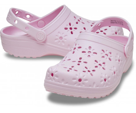 Classic Floral Cut-Out Clog
