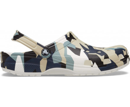 Classic Geo Camo Clog