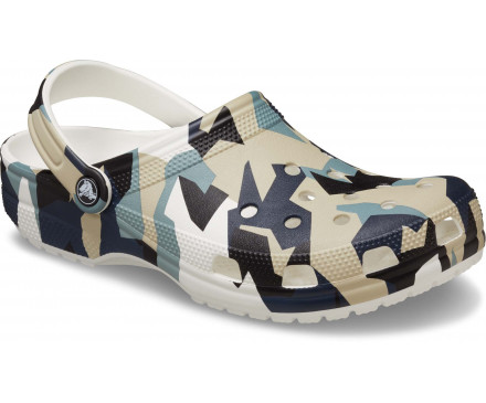 Classic Geo Camo Clog