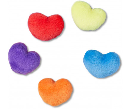 Fuzzy Heart 5 Pack