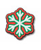 Green and Red Snowflake