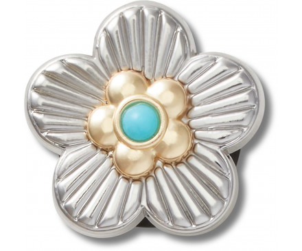 Silver Turquoise Flower 