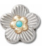 Silver Turquoise Flower 